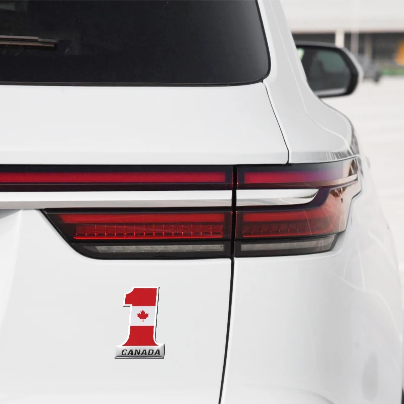 1 шт. 3D металлический алюминиевый автомобильный Стайлинг логотип Канады наклейки