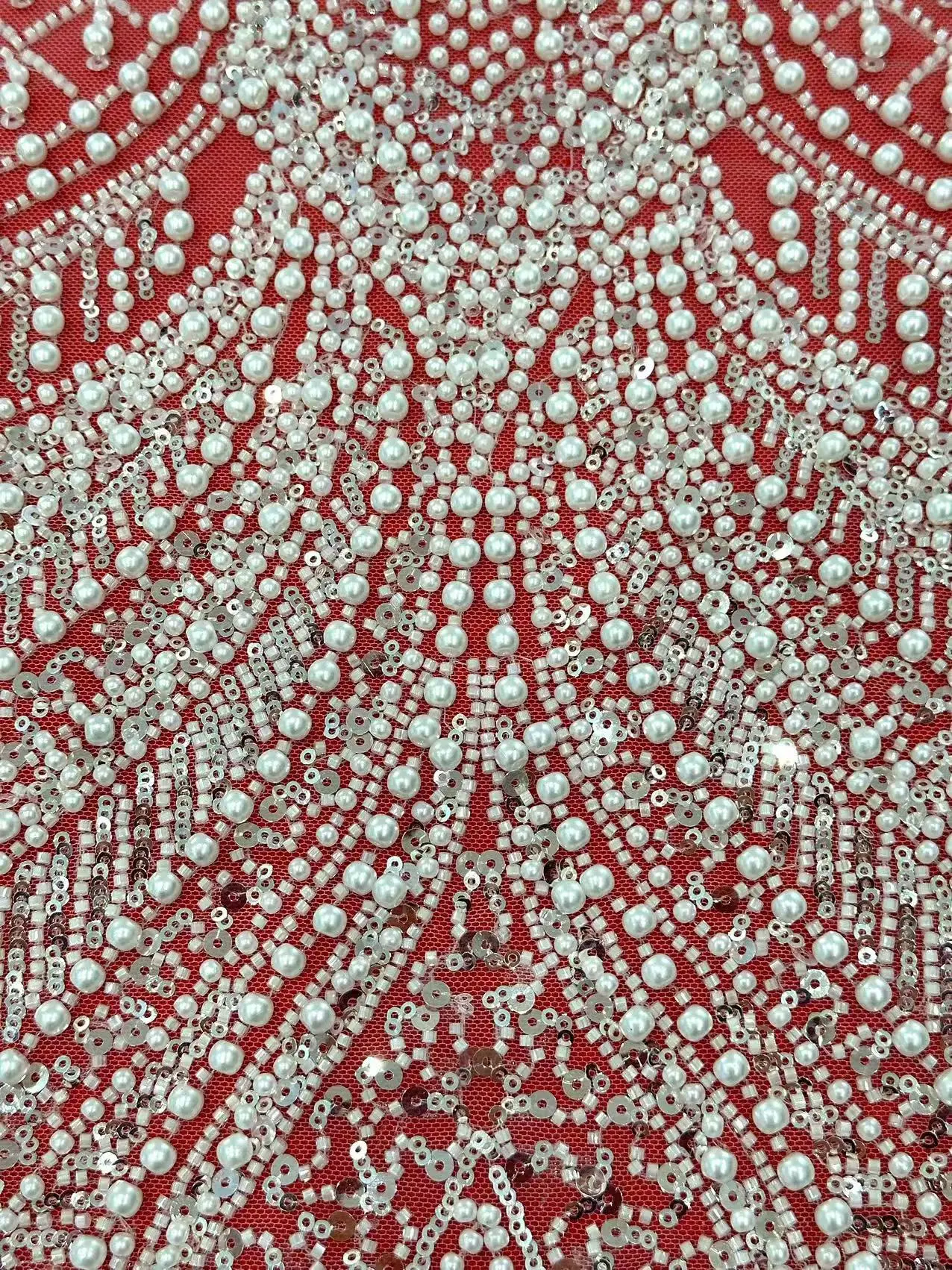 Роскошная африканская тяжелая кружевная ткань с бисером французская блестками