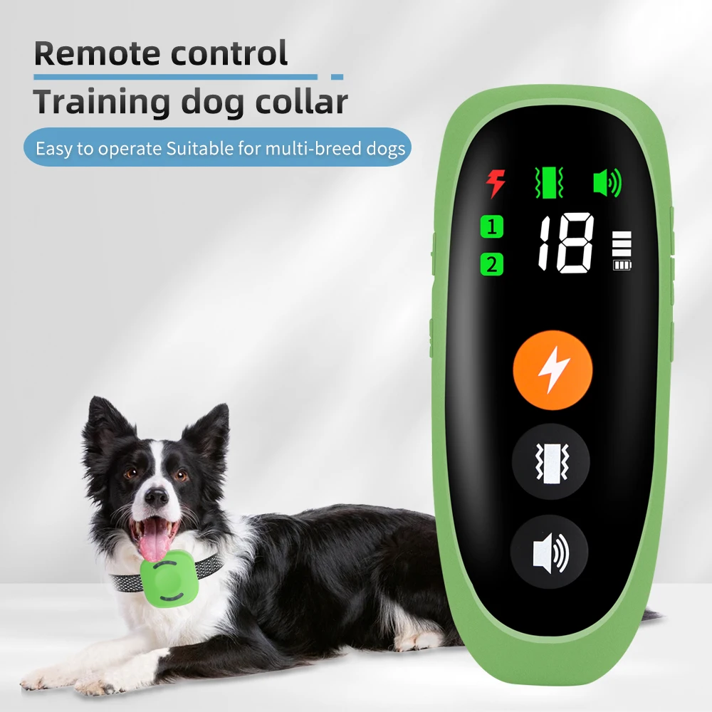 

800m Electric Dog Training Collar Remote Control LCD Display Light Dog Shock Collar with Vibration Shock Sound DC 5V 433MHz