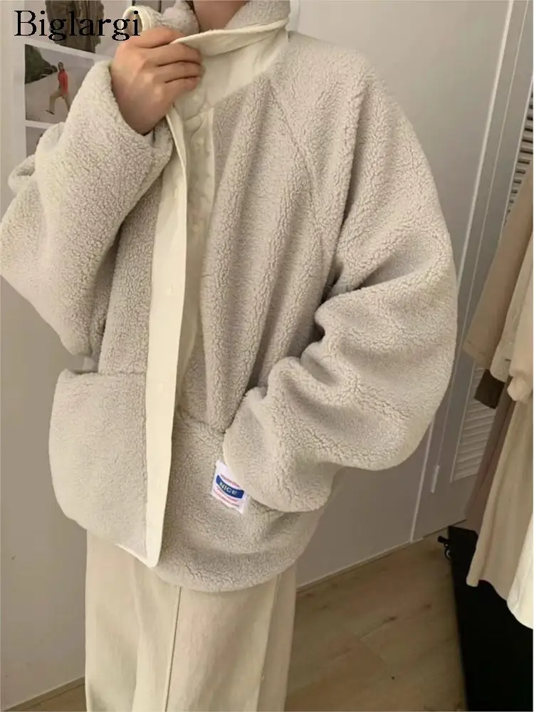 

Autumn Winter Reversible Teddy Furry Padded Cotton Coat Women Modis Korean Loose Ladies Jackets Casual Woman Jackets Coats 2023