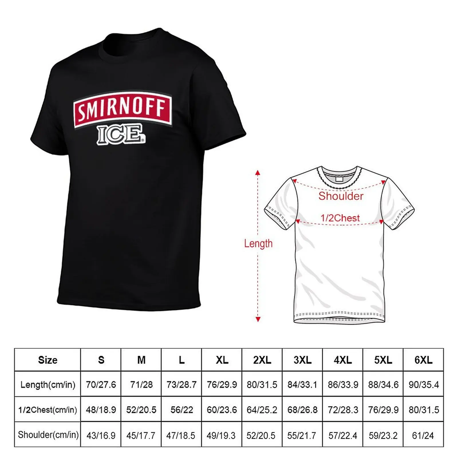 Футболка с логотипом Smirnoff Ice, мужские футболки, футболки для мужчин, хлопковая забавная футболка, футболка с индивидуальным принтом (art.: 3920d4f083fdd) - 3920d4f083fdd