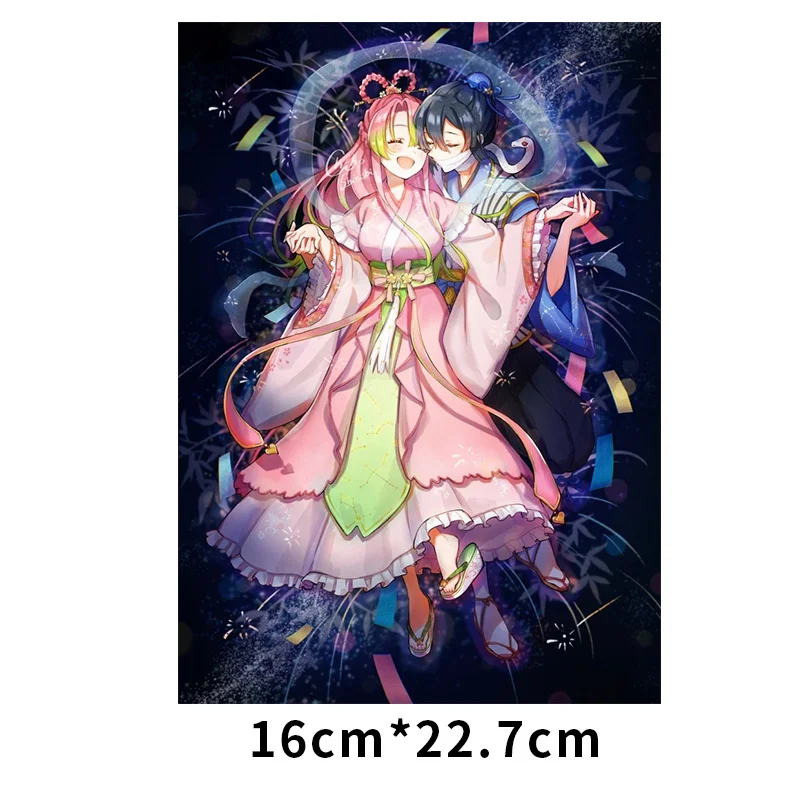 Виниловые наклейки 3D с мультяшным изображением рассекающего демонов в японском