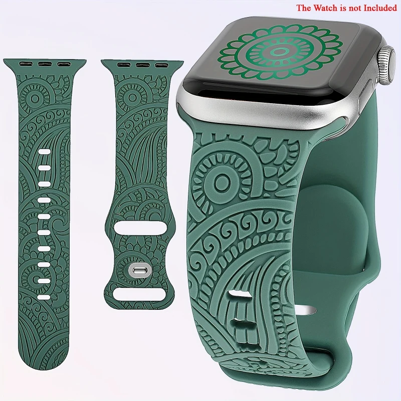 

Cashew flower Bands For apple watch strap 45mm 44mm 40mm Series Ultra 8 7 6 5 4 SE Adjustable elastic strap for iwatch 3 42mm