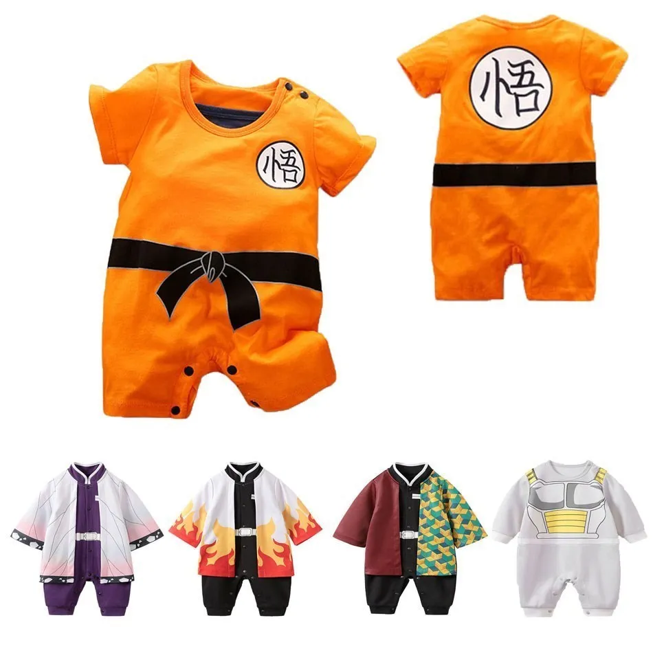 

Toddler Anime Romper Kids Halloween Party Carton Characters Cosplay Costume Newborn Cotton Jumpsuit Winter Warm Vestidos