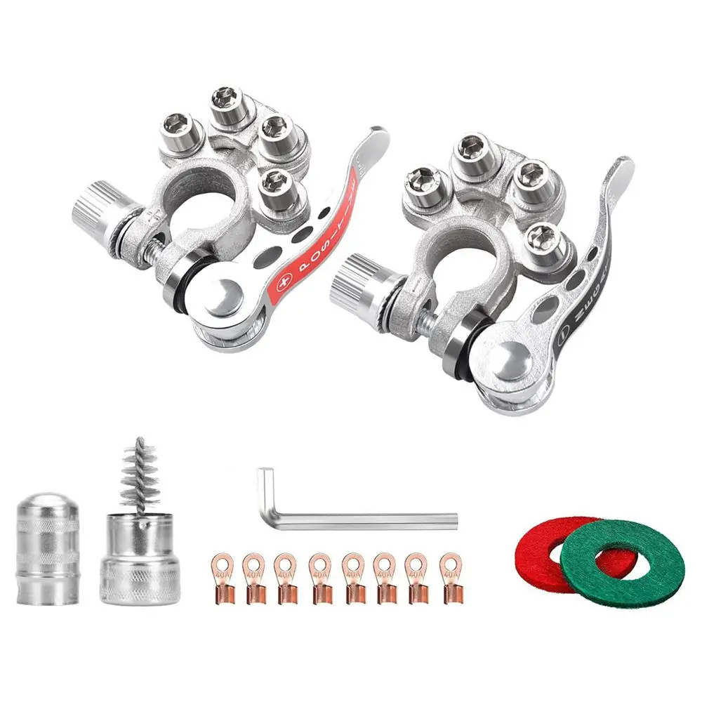 

Caravan Car Van Shut-Off Quick Release Battery Terminals Main Cable Post Connectors Clamps Disconnect Battery