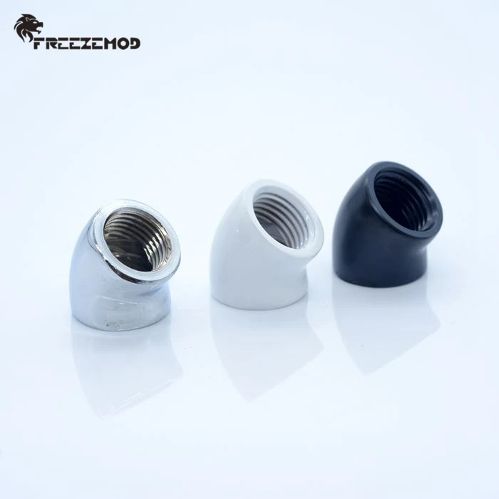 

FREEZEMOD компьютерная водная лампа, 45 градусов, угловой Реверсивный адаптер G1/4 резьбы, двойной внутренний разъем для ПК