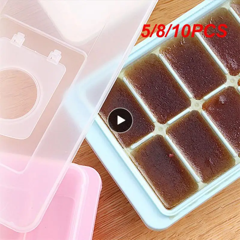 

5/8/10PCS 16-grid Tray Diy Drinks Silicone Maker Durable Food Grade Silicone Silicone Mold Kitchen Tool