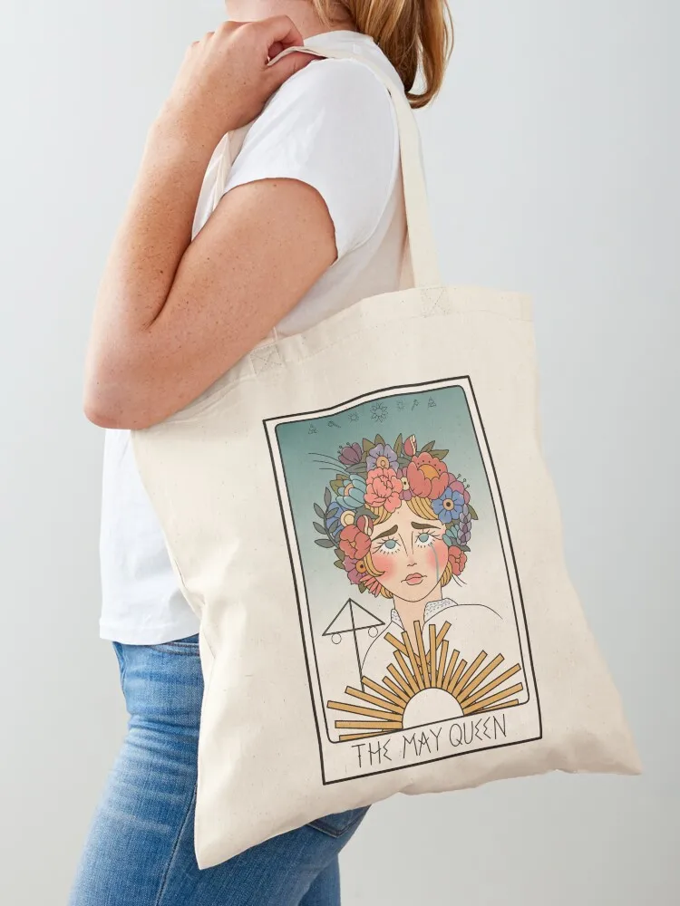 May Queen Tarot Card Tote Bag ручные сумки многоразовые продуктовые Холщовая большая сумка