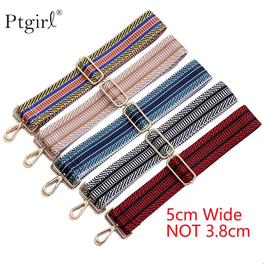 

Women's Bag Strap Fashion Adjustable Shoulder Strap Accessories Parts Messenger 2023 Hanger Handbag Colorful Nylon Strap 130cm