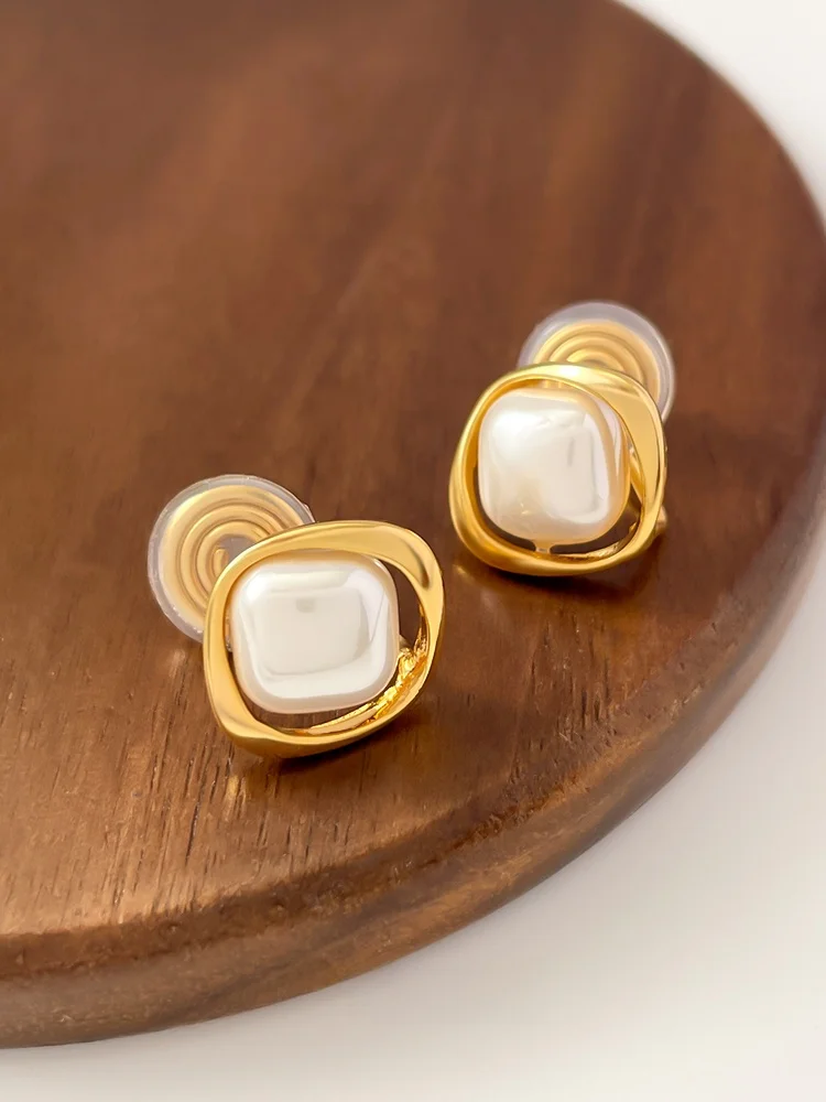 Зажим для ушей с бриллиантовым жемчугом без пирсинга женщин Новые изысканные