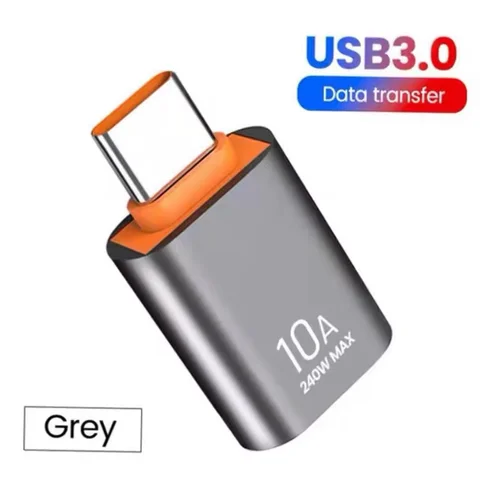 Адаптер OTG Type C «папа»-USB «мама», 10 А