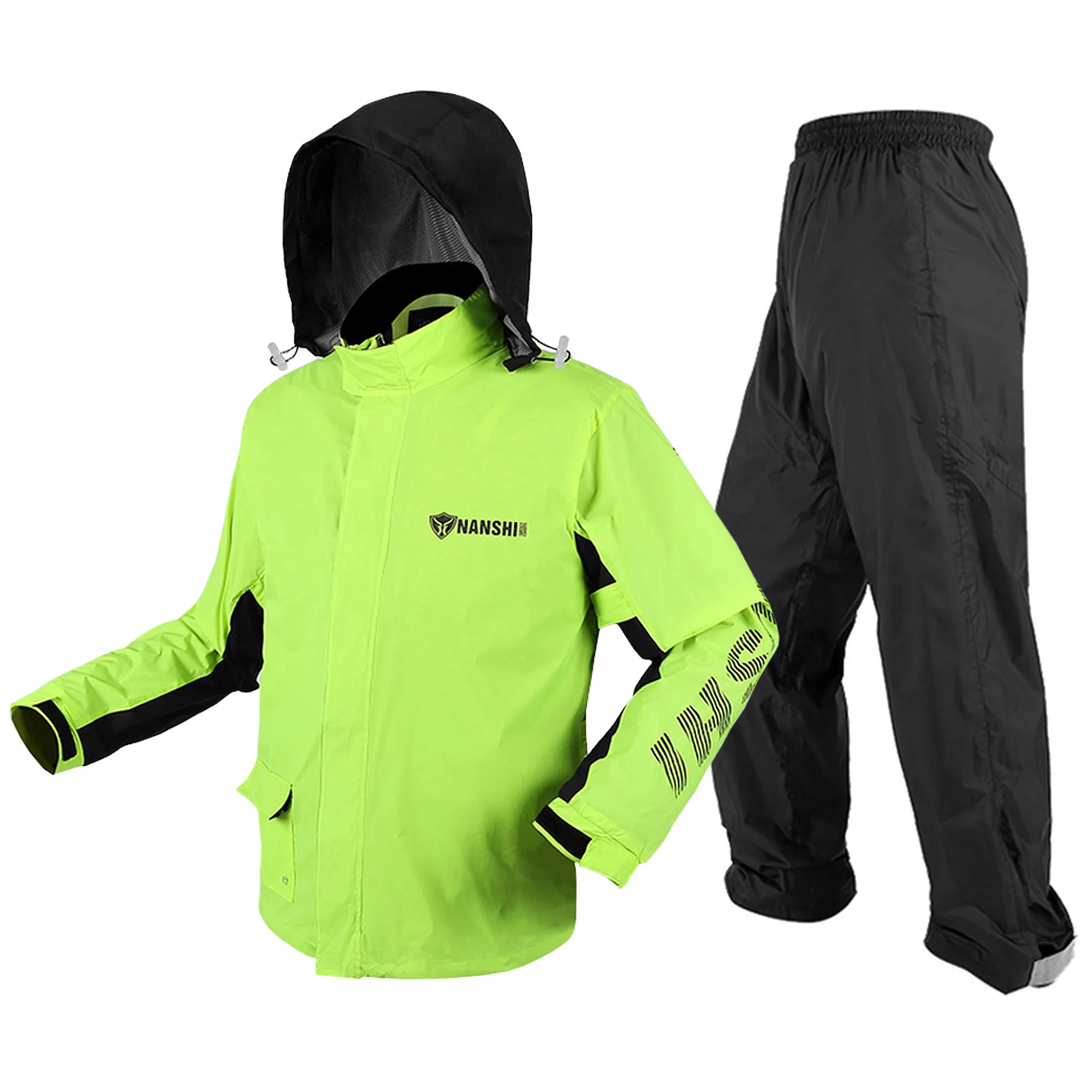 

Cycling Rain Suit Waterproof Riding Rain Cover Jacket Trousers Set Hiking Raincoat Pants Rainwear For Motorcycle Fishing