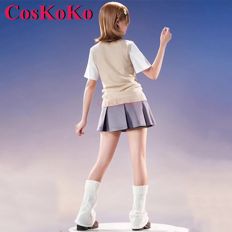 Косплей Аниме CosKoKo Misaka Mikoto определенный научный костюм для железного оружия
