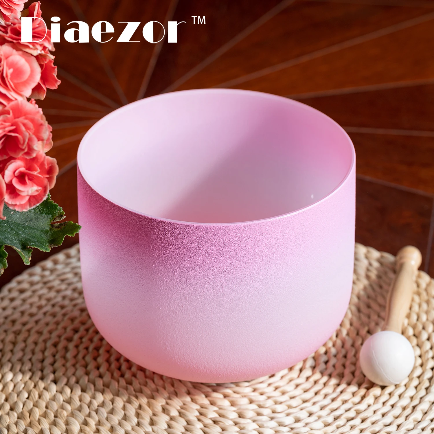 Diaezor 8 дюймов C Note 440/432 Гц ярких цветов кварцевая поющая чаша чакра для звукового