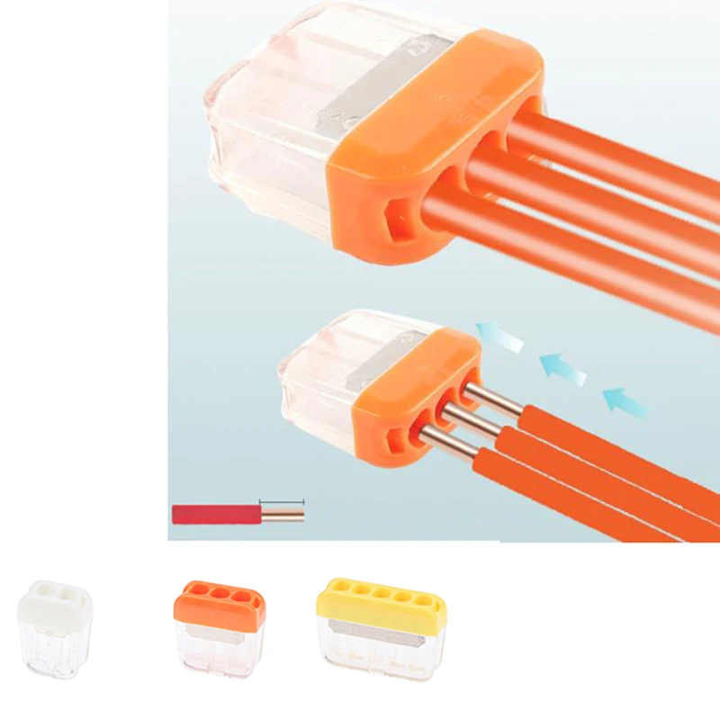 

Wire Connectors 202/203/204/205 Compact Mini Fast Wiring Cable Conector For Junction Box Conductors Push-in Terminal Block