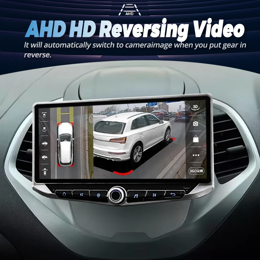 10 88-дюймовый экран Android для Ford Figo KA 2015 2016 2017 2018 автомобильный радиоприемник видео