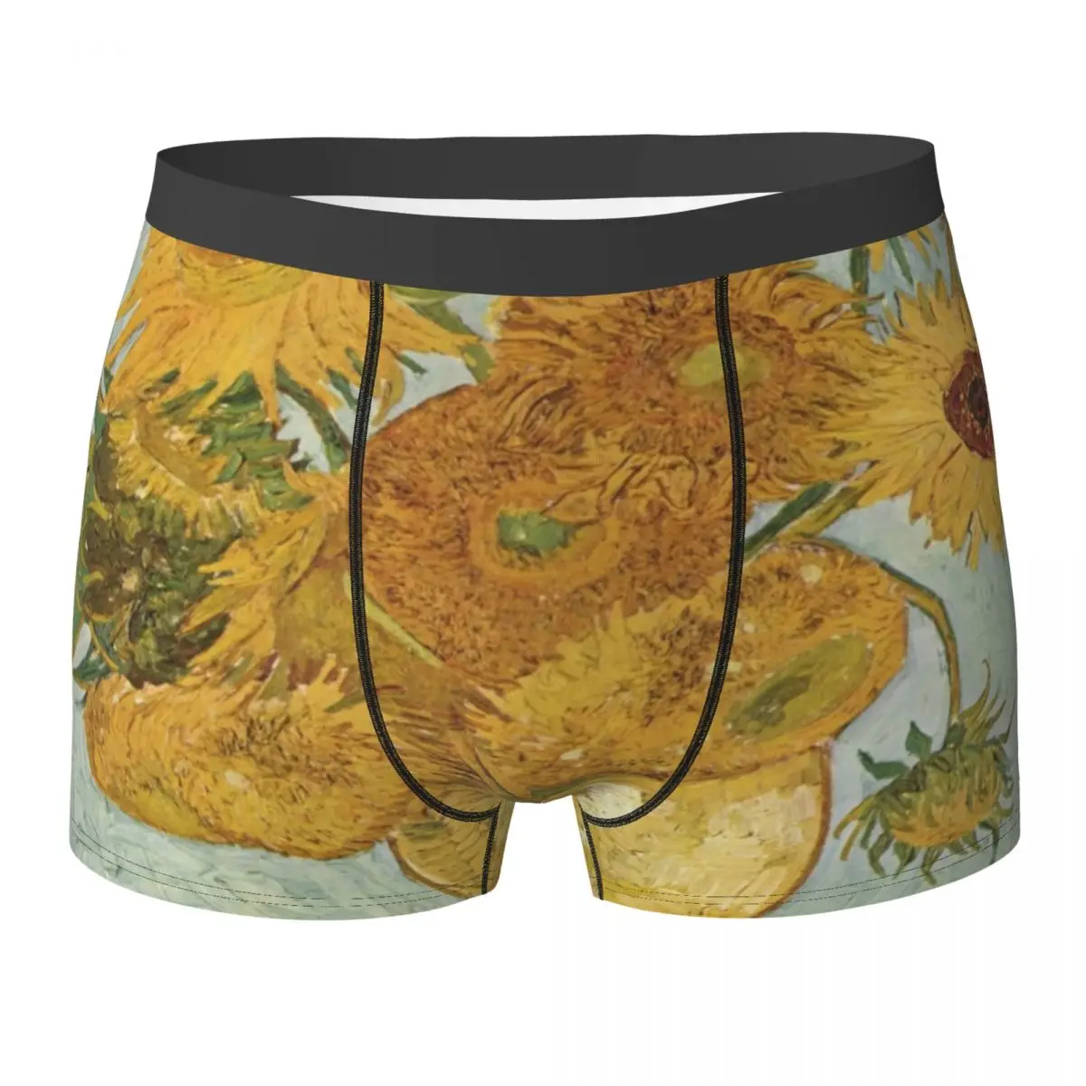 

Van Gogh Underwear Vincent van Goghs Sunflowers Males Panties Printed Plain Trunk Hot Shorts Briefs Big Size 2XL