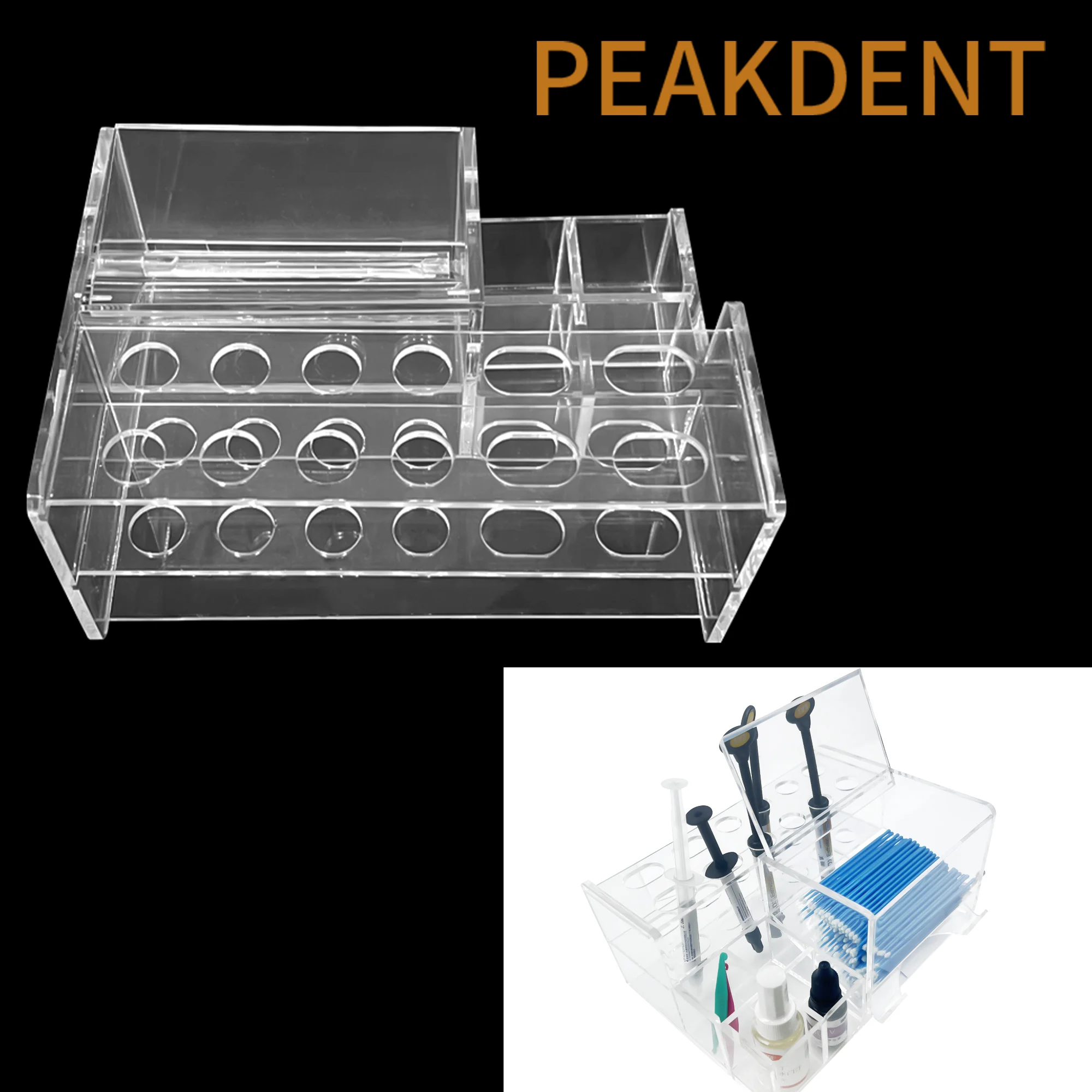 1 шт. коробка для хранения стоматологических акриловых полимерных материалов