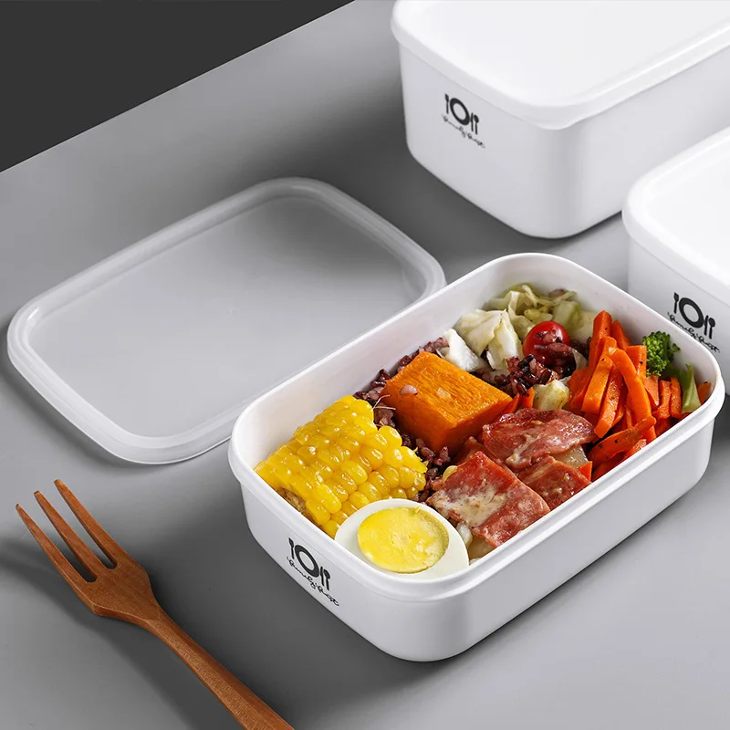 

Sealed plastic fresh-keeping box refrigerator microwave blows lunch box food vegetable Fruits storage containers set Bento Box