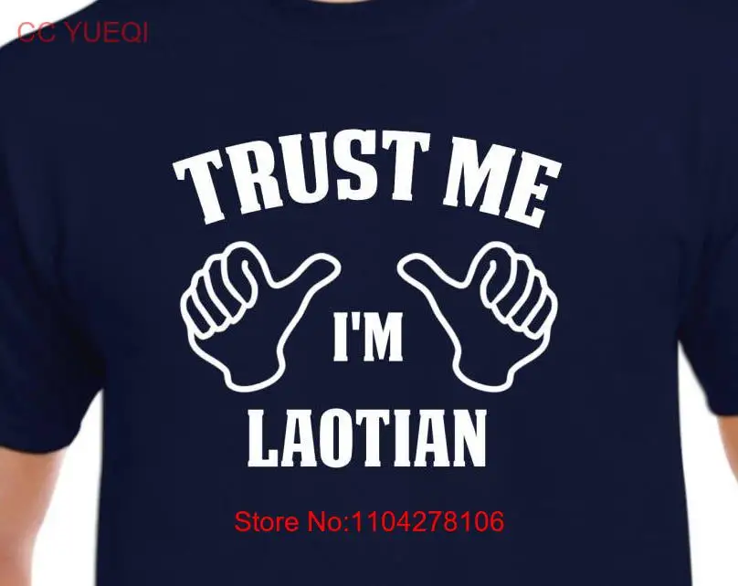 Футболка Trust Me I'm Laotian из хлопка