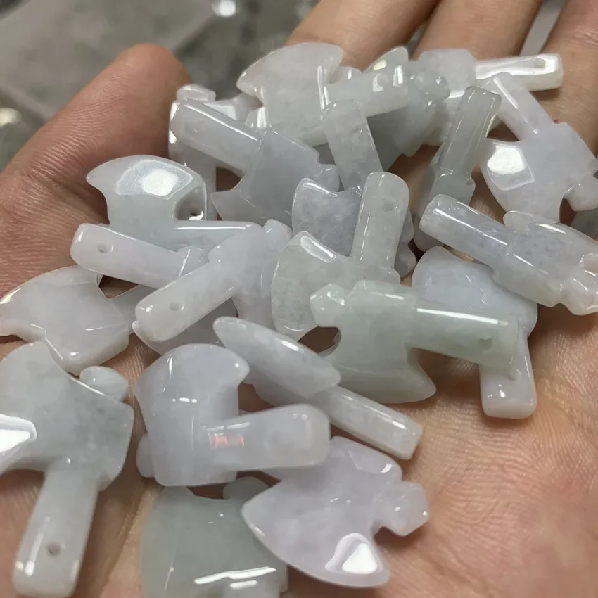 1 шт. детали топора из нефрита ледяное клейкое семян лаокен жадеит маленькая