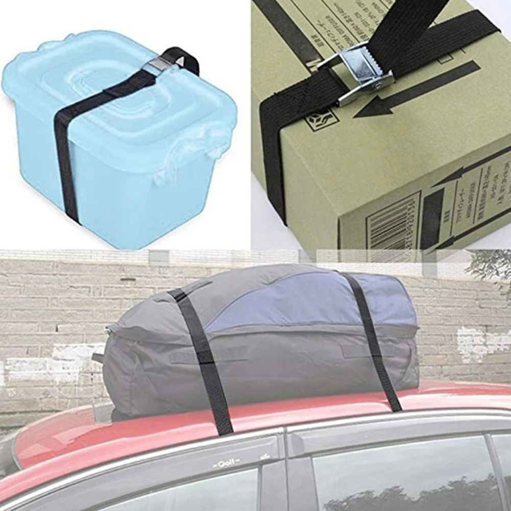 

10pcs 0.5M Buckle Tie-Down Belt Cargo Straps For Car Motorcycle Bike With Metal Buckle Tow Rope Strong Ratchet Belt For Luggage