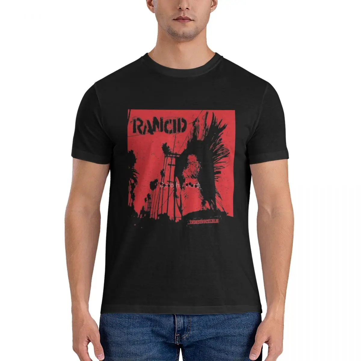 Классические мужские футболки Rancid R-Rancid Rock Band с короткими рукавами и круглым