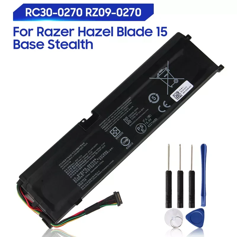 

Original Replacement Battery For Razer Hazel Blade 15 Base Stealth 2018 Series RC30-0270 RZ09-0270 Genuine Battery 4221mAh