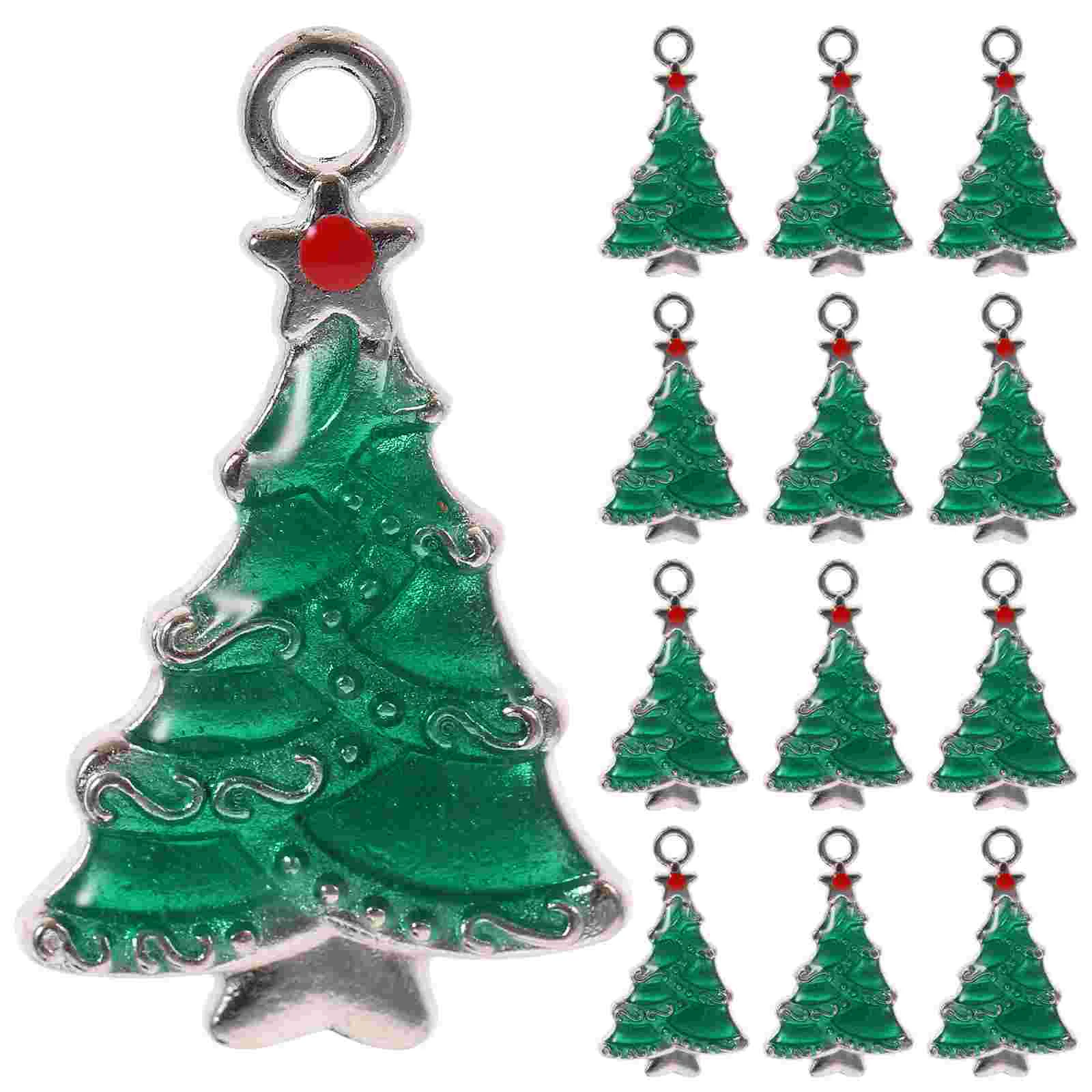

20pcs Christmas Tree Pendant Christmas Tree Jewelry Making Christmas Pendant