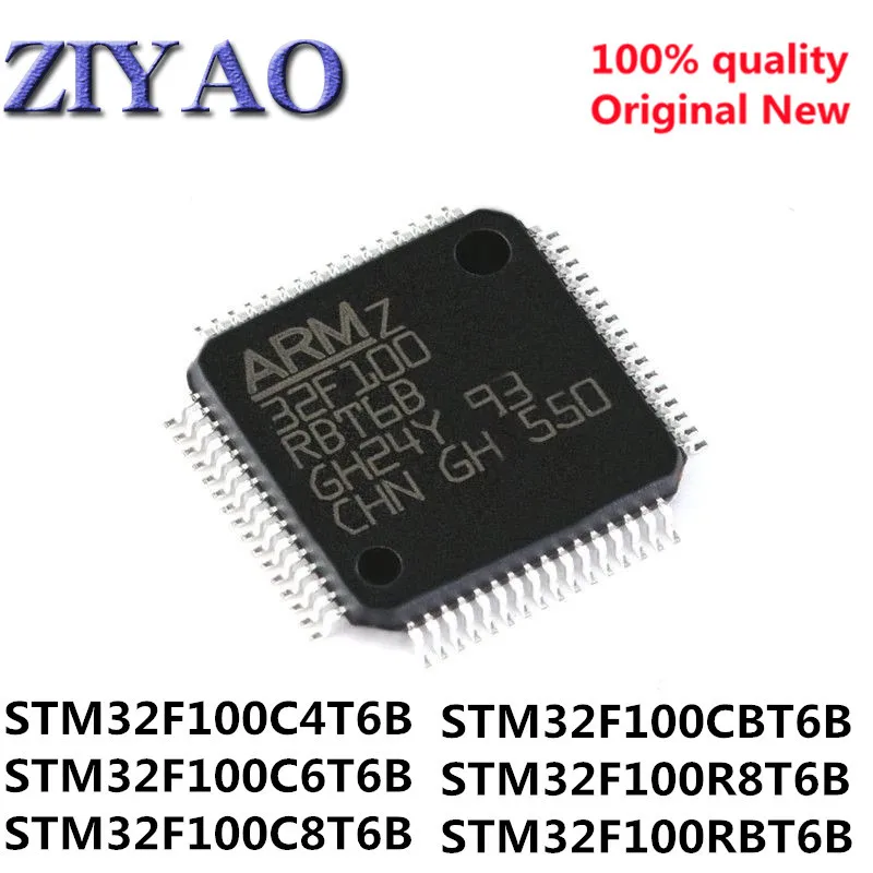

5pcs 100% STM32F100C4T6B STM32F100C6T6B STM32F100C8T6B STM32F100CBT6B STM32F100R8T6B STM32F100RBT6B LQFP