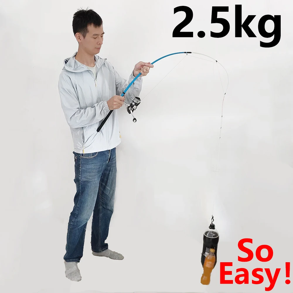 

1,3 м, 1,5 м, 1,8 м, 2,1 м, мощная рыболовная удочка для приманки, кастинговое удилище для ловли рыбы, 2,5 кг, легкая ульсветильник Кая рыболовная удоч...