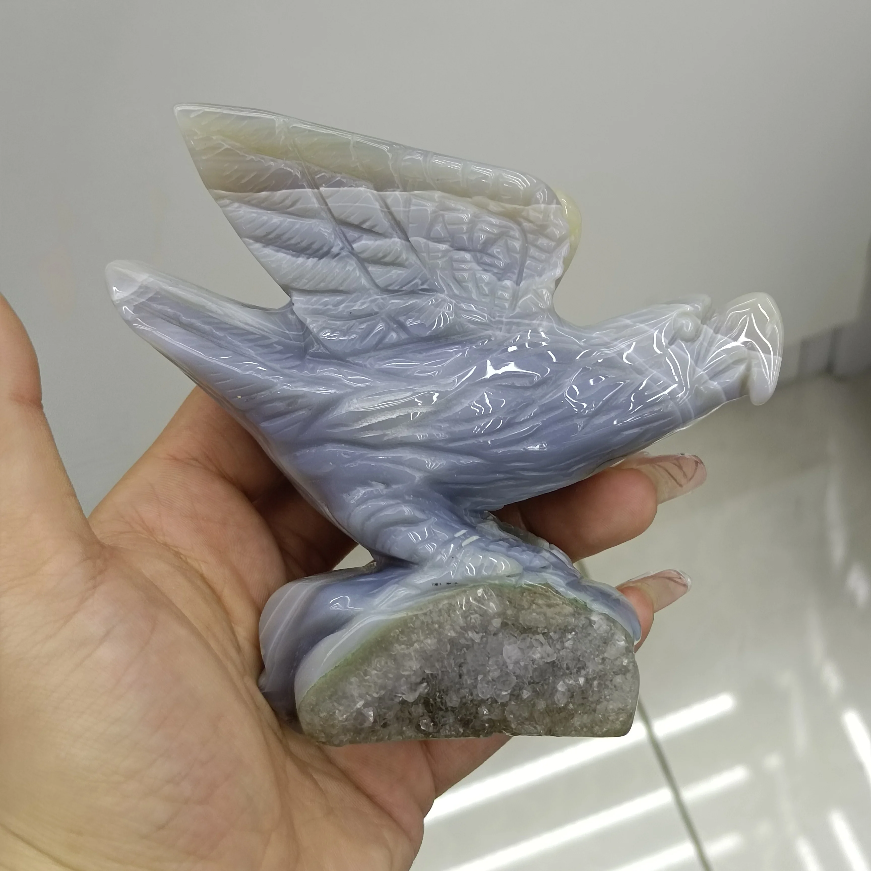 

1 шт., статуэтка орла из натурального камня, 300-400 г