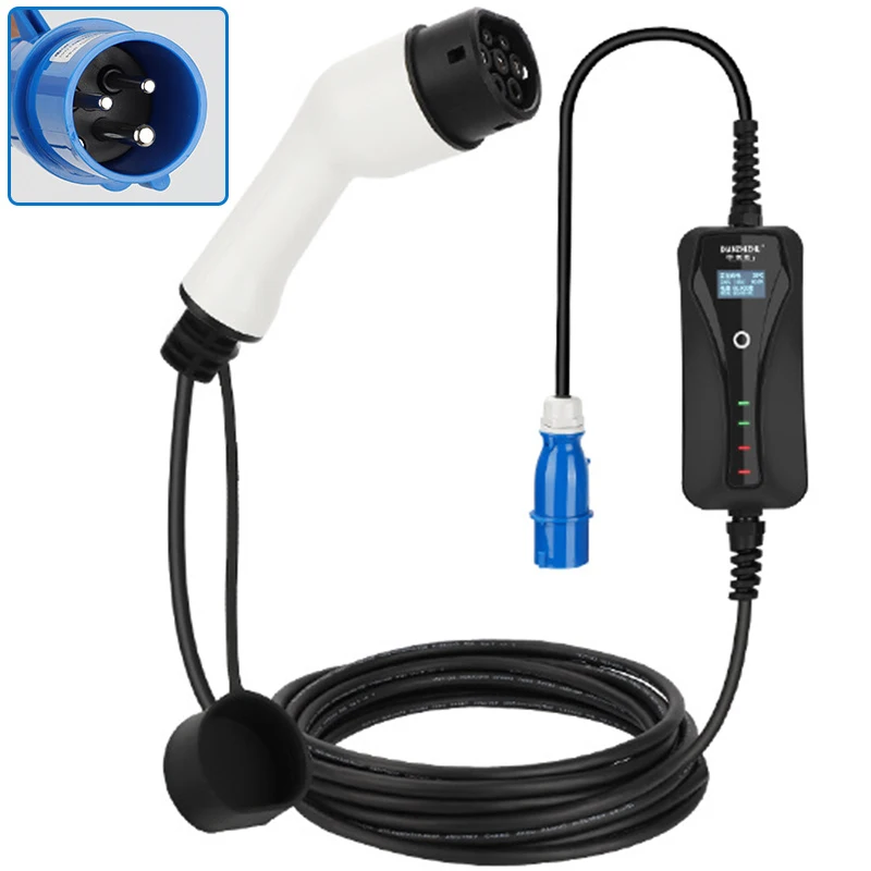 

Car Portable EV Charger Electric Vehicle Type 1 Plug 16A 5m J1772 Controller Charging Stations Car Charger