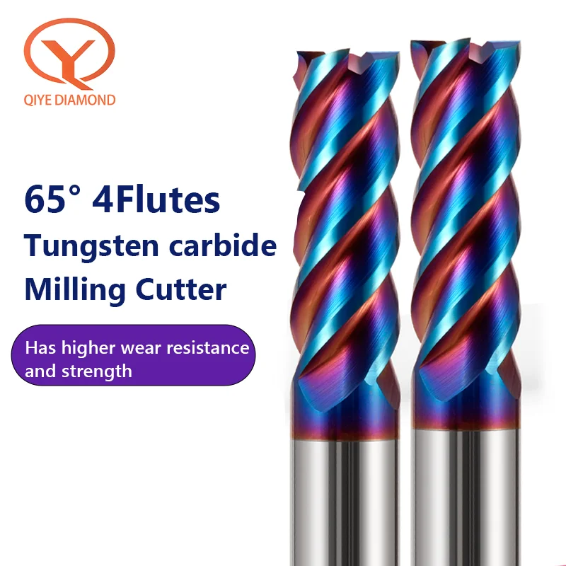 

4 Flute Discount Price Cutting HRC65 End Mill 1~20MM Shank Metal Key Seat Face Mill Drill Bit Tungsten Carbide Milling Cutter