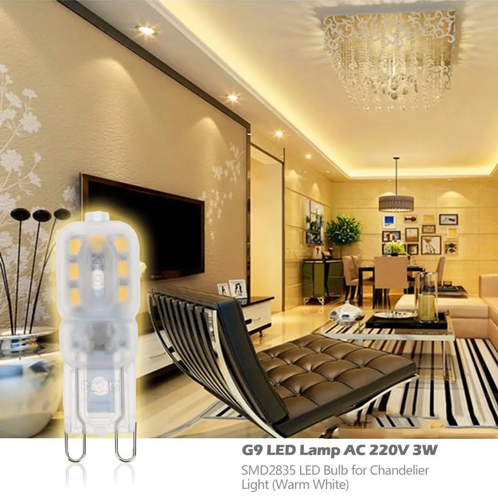 

Светодиодная лампа G9 SMD2835, 220 В, 3 Вт, 360 градусов