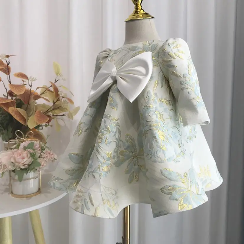 Испанское винтажное бальное платье принцессы Лолиты с бантом и длинными