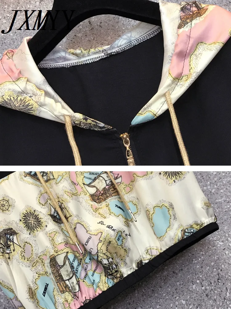Sports and Leisure Suits Women Large Size Summer 2022 New Printed Patchwork T-shirts Top Harem Pants Two-piece Set |
