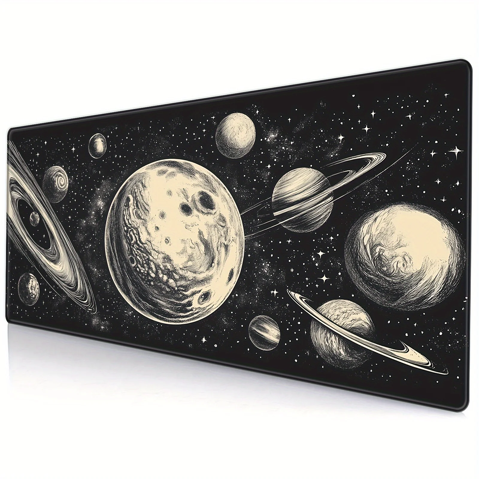 Большой коврик для мыши Star Moonlight 900x400x3 мм настольный Молочный путь с кромкой офиса