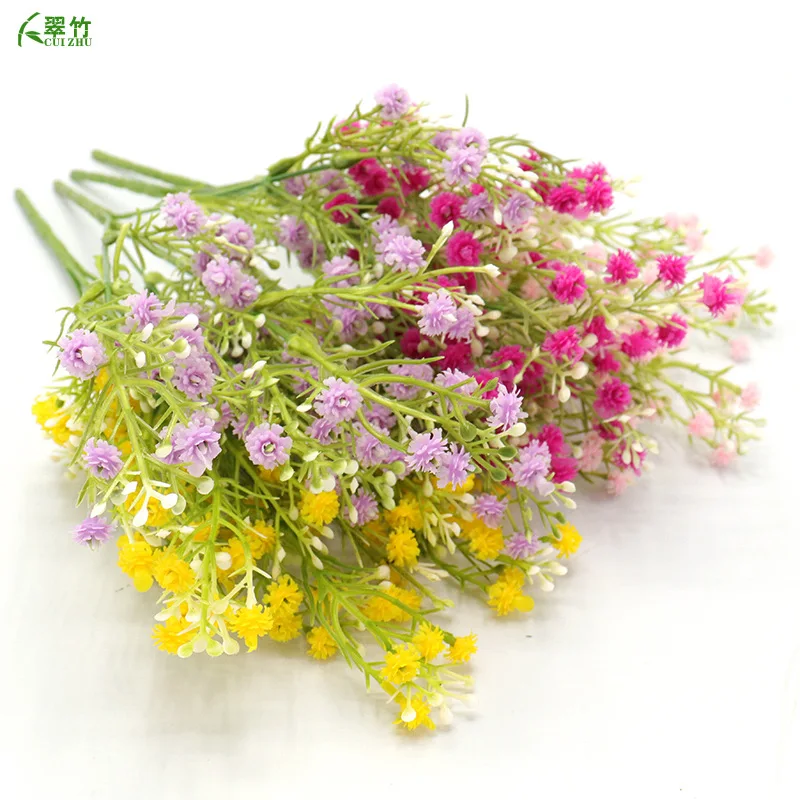 Simulation of Gypsophila Small Bunch Flowers Kindergarten Decoration Holding Fake Plastic Nordic