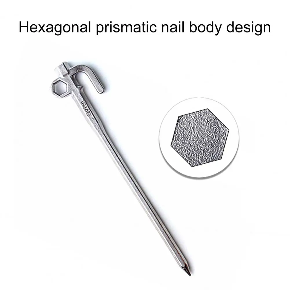 

Колышки для палатки практичная высокая твердость анти-падение многоразовая пляжная фоторучка для улицы