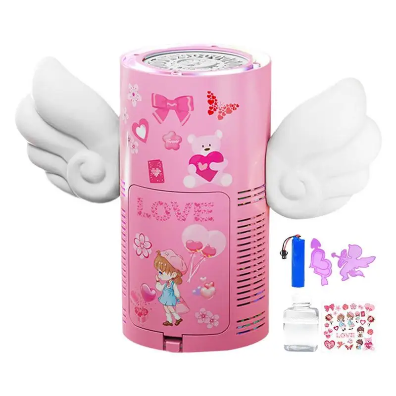 

New 20 Hole Angel Wing Design Bubble Blowing Maker Machine Funny Electric Automatic Bubble Maker Outdoor Party Toy Children Gift
