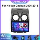 Автомагнитола 2 Din, Android 10,0 для Nissan Qashqai 1 J10 2006-2014, 6 + 128 ГБ, GPS-навигация, мультимедийный видеоплеер