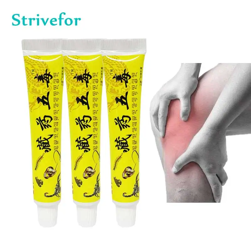 

3pcs Arthritis Joint Analgesic Treatment Cream Scorpion Venom Pain Relief Ointment Body Knee Back Muscle Ache Rheumatism CT0020