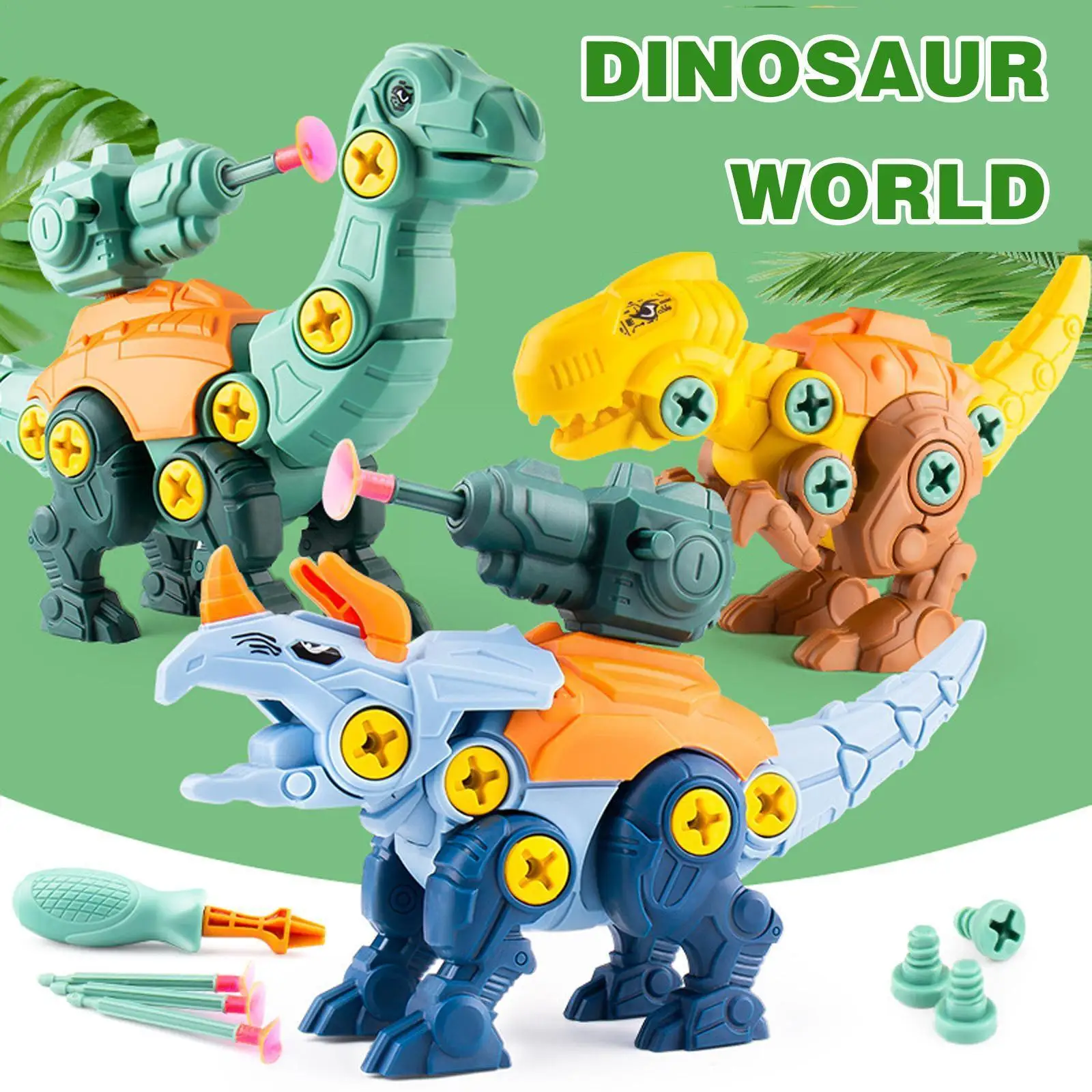 

Disassembly And Assembly Of Dinosaur Eggs Toy Set Tyrannosaurus Children's Puzzle HandScrewdrive Rex Assembly Twisted Egg T Z8U1
