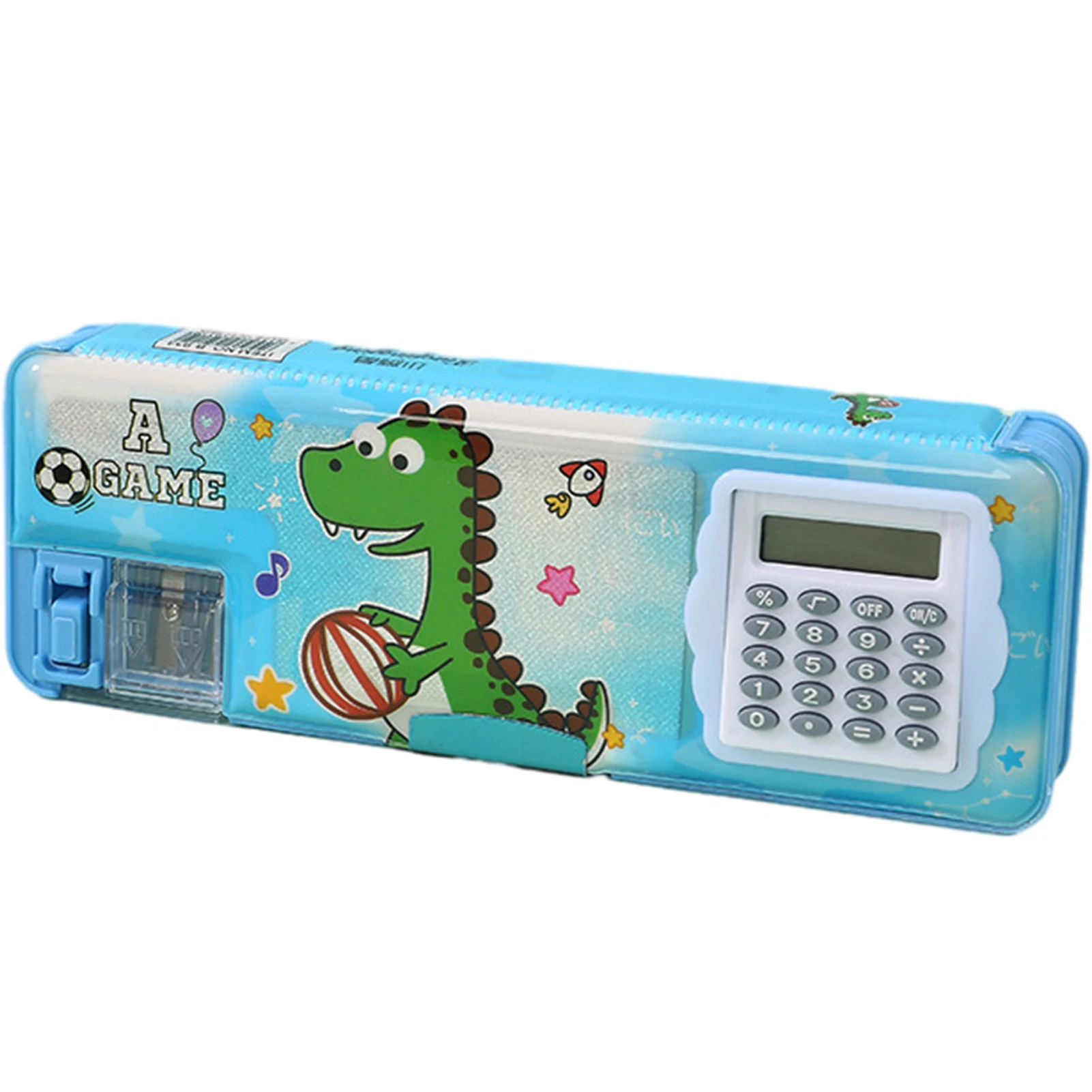 

Girls Boys Multifunction Pencil Case Convenient Teens Sharpener Kids School Supplies Practical With Calculator Dinosaur Pattern
