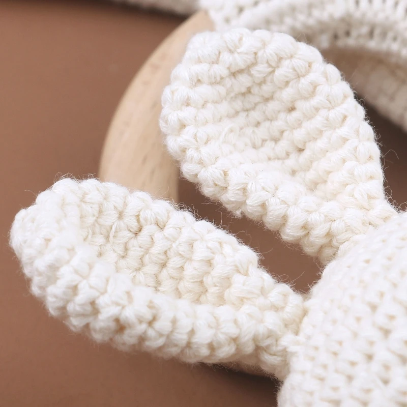 

Crochet Rattling Baby Hanging Toy for InfantCartoon Bunny Newborn