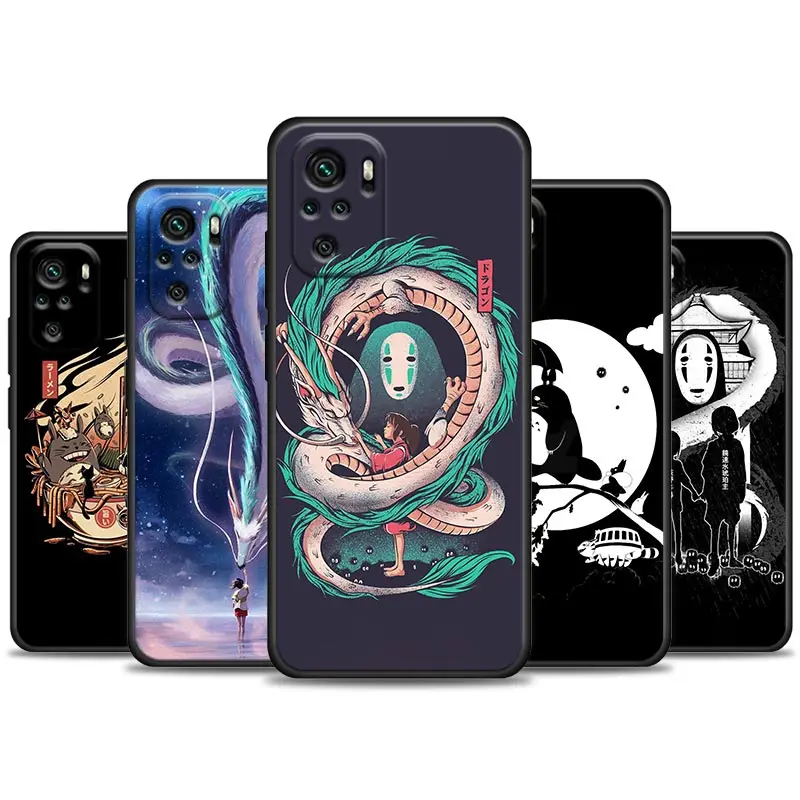 

Funda Coque Phone Case for Redmi Note 11S 11T 11 11E 10 10S 9 9S 9T 7 8 8T Pro Plus 4G 5G Case Cover Anime Spirited Away Totoro