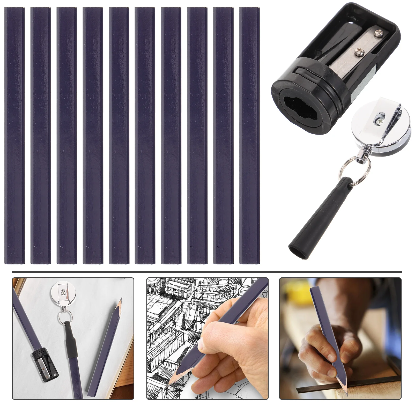 

Woodworking Set Positioning Mechanical Sharpener Sharpeners Carpenter Drawing Pencils Tools Marking Carpentry Solid