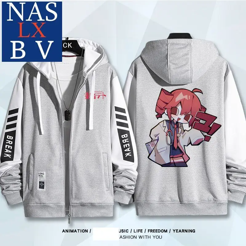 Куртки Kasane Teto в стиле аниме осенне-зимняя верхняя одежда модная с капюшоном