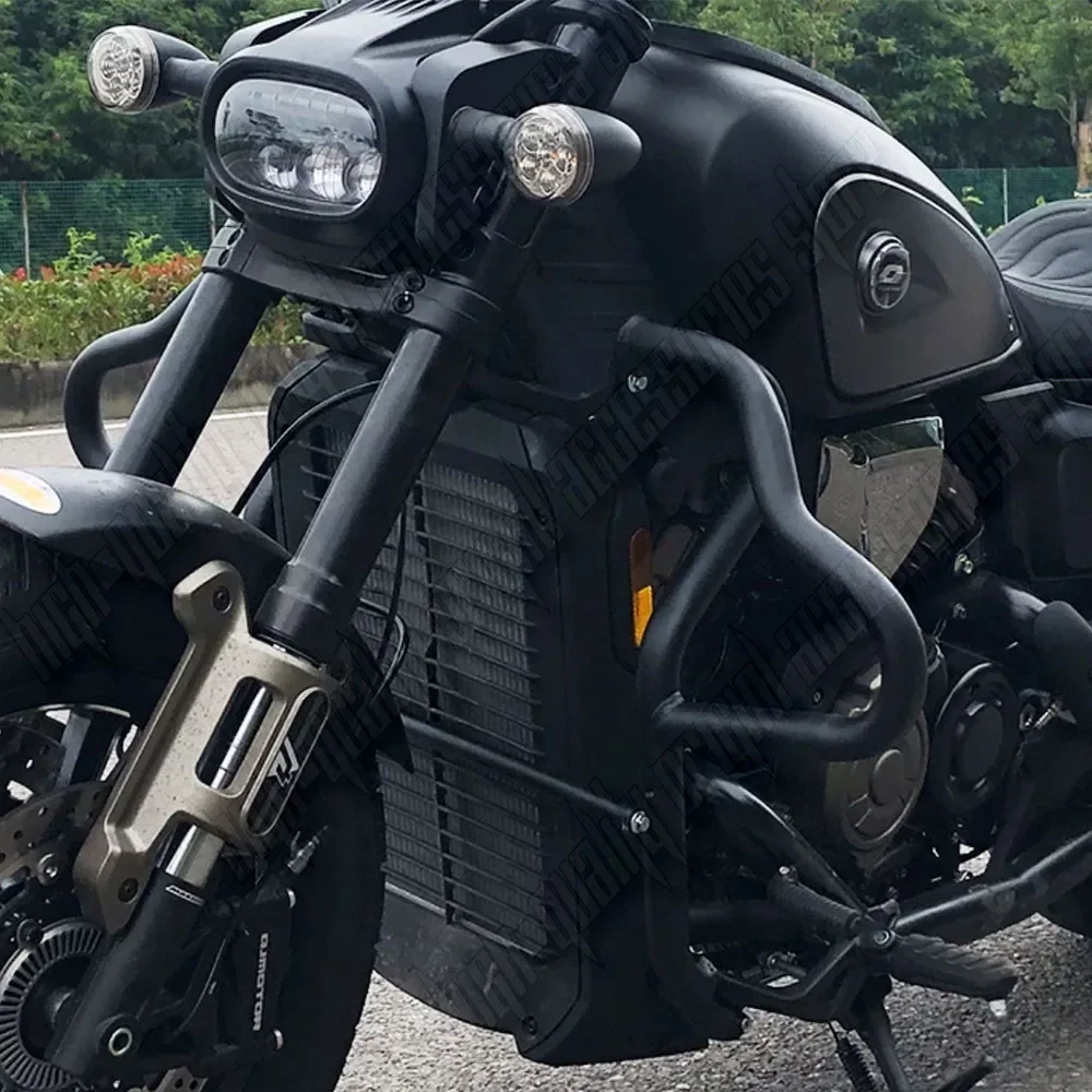 

Для QJMOTOR SRV600 Flash 600, утолщенный бампер, прожектор, подставка, защитная планка SRV 600, расширяющаяся защита от падения, модификация